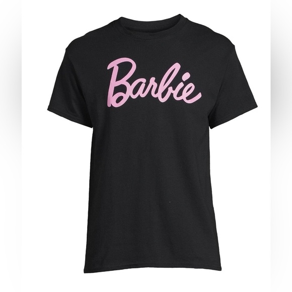 Barbie Men's Logo Graphic Tee with Short Sleeves - Picture 1 of 6
